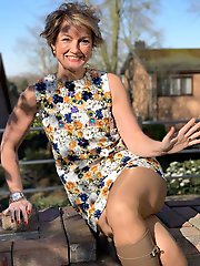 Mature MILF is covered with cum